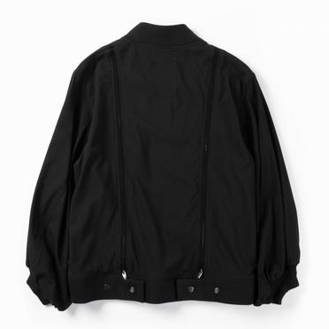 VISCOSE FLARE BOMBER JACKET　BLACK No.2