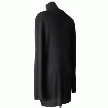 859CUM2 RAYON/SILK JERSEY　BLACK No.4