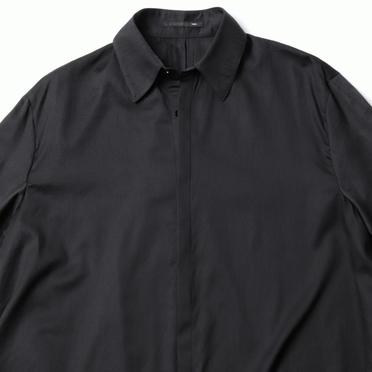 ボリュームロングシャツ　BLACK No.7