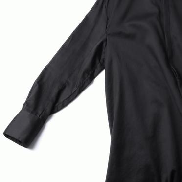 ボリュームロングシャツ　BLACK No.8