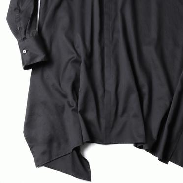 ボリュームロングシャツ　BLACK No.9