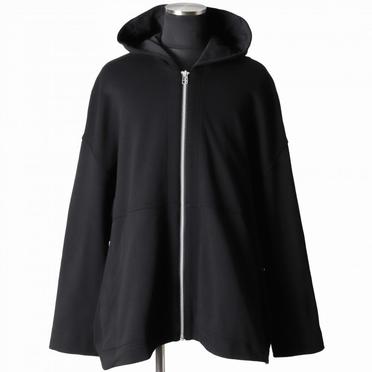 Sweat Dolman Zip Hoodie　BLACK No.1