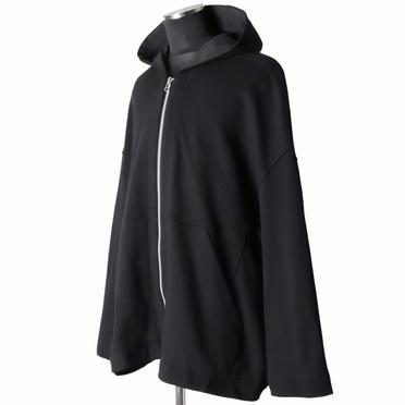 Sweat Dolman Zip Hoodie　BLACK No.2