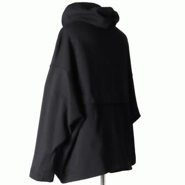 Sweat Dolman Zip Hoodie　BLACK No.4