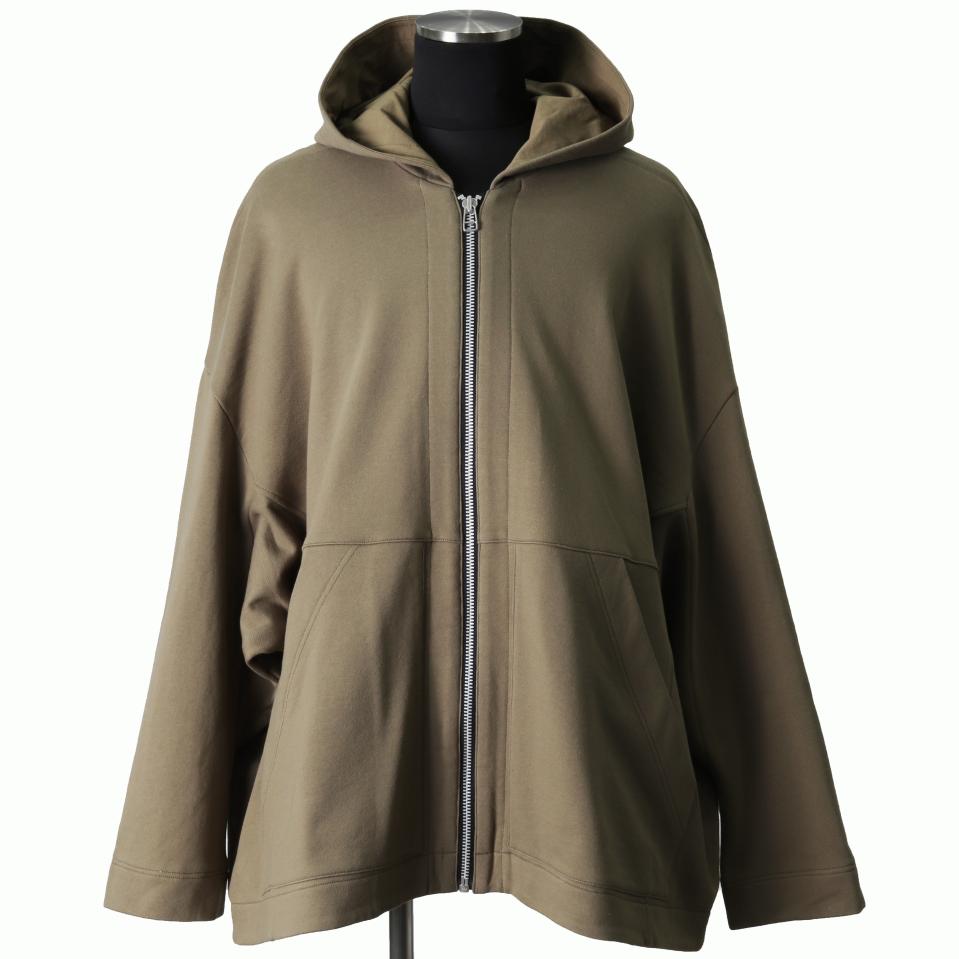 Sweat Dolman Zip Hoodie　KHAKI