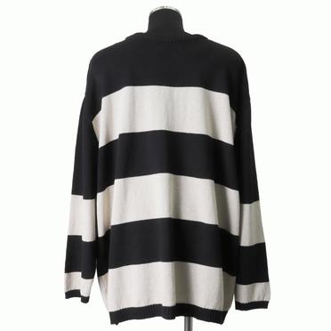 Stripes Knit Top　BK×IV No.5