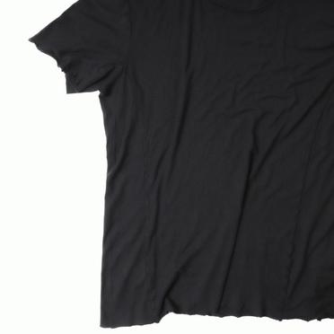 COTTON/LINEN REGULAR FIT T-SHIRT　BLACK No.9