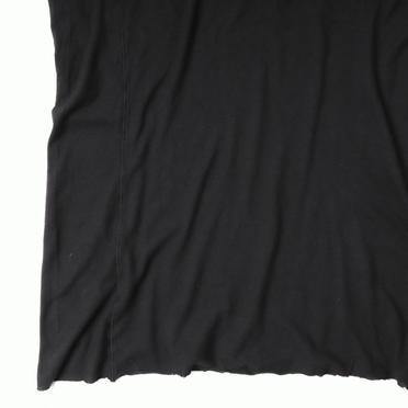 COTTON/LINEN REGULAR FIT T-SHIRT　BLACK No.10