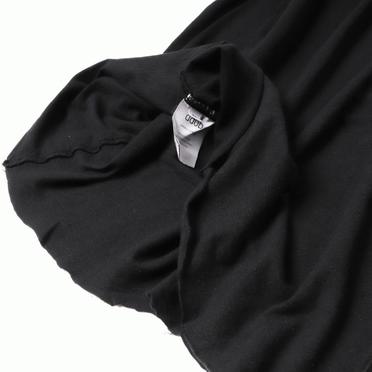 COTTON/LINEN REGULAR FIT T-SHIRT　BLACK No.14