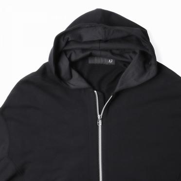 Sweat Dolman Zip Hoodie　BLACK No.9