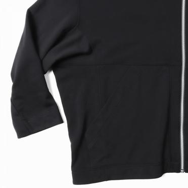 Sweat Dolman Zip Hoodie　BLACK No.11