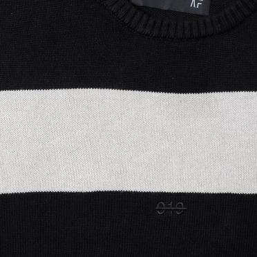 Stripes Knit Top　BK×IV No.8