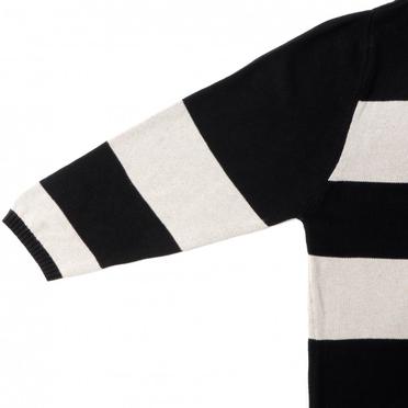 Stripes Knit Top　BK×IV No.9