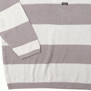Stripes Knit Top　GY×IV No.9