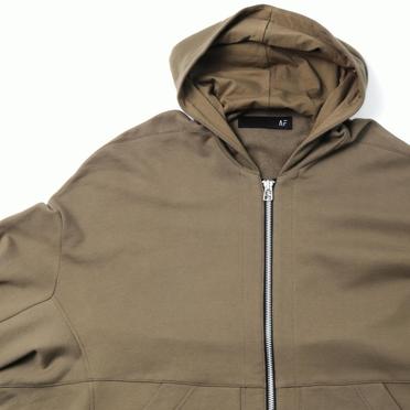 Sweat Dolman Zip Hoodie　KHAKI No.9