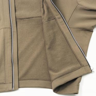 Sweat Dolman Zip Hoodie　KHAKI No.12