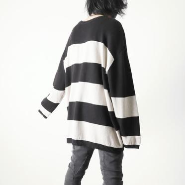 Stripes Knit Top　BK×IV No.18