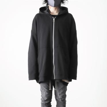 Sweat Dolman Zip Hoodie　BLACK No.15