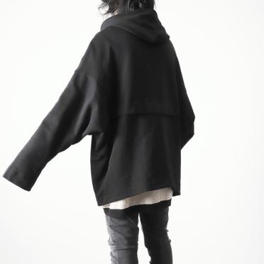 Sweat Dolman Zip Hoodie　BLACK No.18