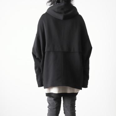 Sweat Dolman Zip Hoodie　BLACK No.19