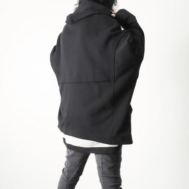 Sweat Dolman Zip Hoodie　BLACK No.20