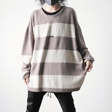 Stripes Knit Top　GY×IV No.22