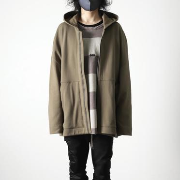 Sweat Dolman Zip Hoodie　KHAKI No.15