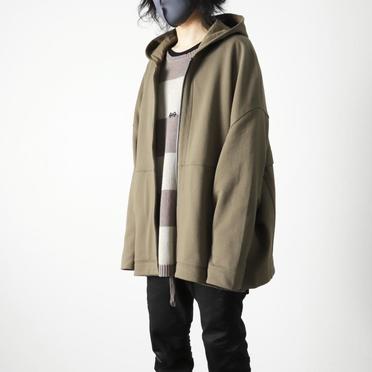 Sweat Dolman Zip Hoodie　KHAKI No.16