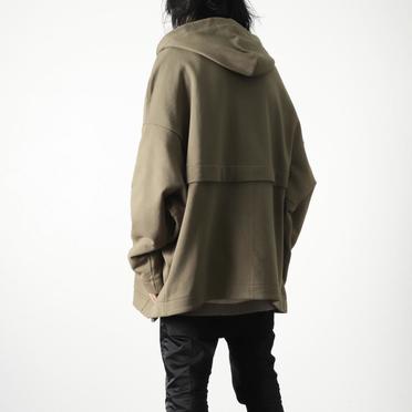 Sweat Dolman Zip Hoodie　KHAKI No.18