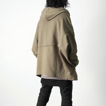 Sweat Dolman Zip Hoodie　KHAKI No.20