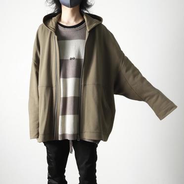 Sweat Dolman Zip Hoodie　KHAKI No.21