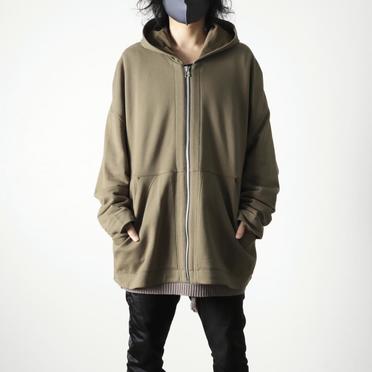 Sweat Dolman Zip Hoodie　KHAKI No.22