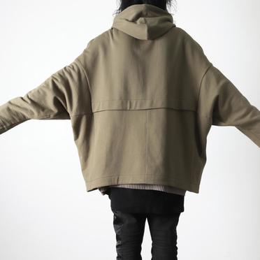 Sweat Dolman Zip Hoodie　KHAKI No.24