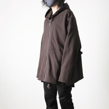 Sweat Dolman Zip Hoodie　D.GREY No.16