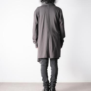 異素材掛け合わせロングカーディガン　MOCHA GRAY No.17