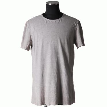 COTTON/LINEN REGULAR FIT T-SHIRT　LIGHT GREY No.1