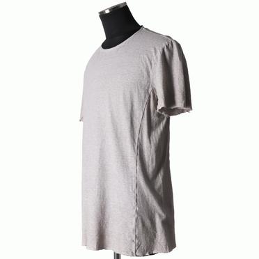 COTTON/LINEN REGULAR FIT T-SHIRT　LIGHT GREY No.2