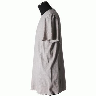 [SALE] 30%OFF　daub COTTON/LINEN REGULAR FIT T-SHIRT　LIGHT GREY No.3