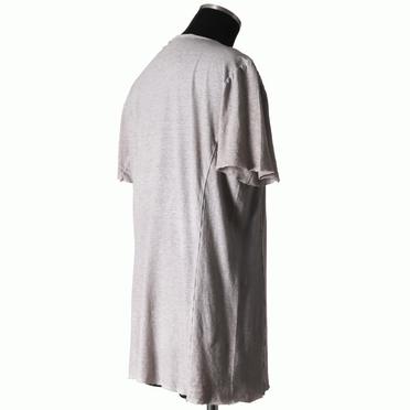 [SALE] 30%OFF　daub COTTON/LINEN REGULAR FIT T-SHIRT　LIGHT GREY No.6