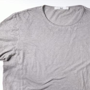 [SALE] 30%OFF　daub COTTON/LINEN REGULAR FIT T-SHIRT　LIGHT GREY No.7