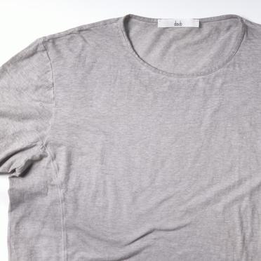 COTTON/LINEN REGULAR FIT T-SHIRT　LIGHT GREY No.7