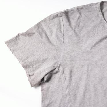 COTTON/LINEN REGULAR FIT T-SHIRT　LIGHT GREY No.8