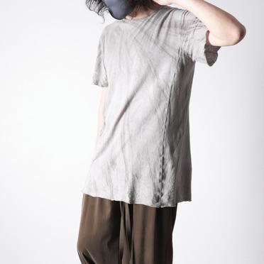 COTTON/LINEN REGULAR FIT T-SHIRT　HAND DYE No.19