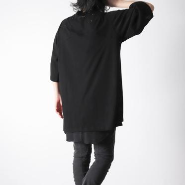 124-142 ZAETE T-SHIRT　BLACK No.23