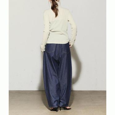 MIDIUMISOLID for Ladies デニムバルーンパンツ　NAVY No.14