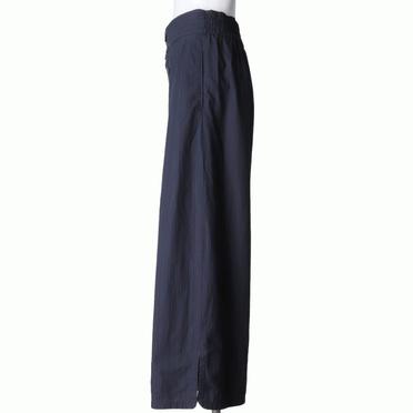 先染ストライプ オーバーダイ ボリュームパンツ　NAVY×BLACK No.3