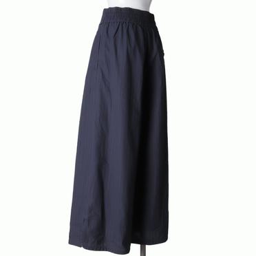 先染ストライプ オーバーダイ ボリュームパンツ　NAVY×BLACK No.4