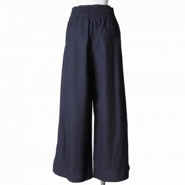 先染ストライプ オーバーダイ ボリュームパンツ　NAVY×BLACK No.5