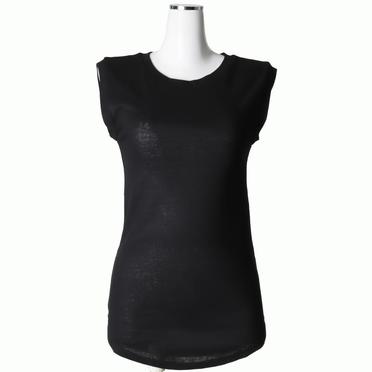 MIDIUMISOLID for Ladies リブタンクトップ　BLACK No.1