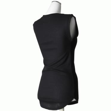 MIDIUMISOLID for Ladies リブタンクトップ　BLACK No.5